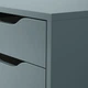 Комод на колесах IKEA ALEX сіро-бірюзовий/чорний (394.221.98) - изображение 4