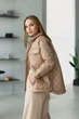 Жіноча демісезонна куртка з плащівки на синтепоні вільна Seventeen L-XL Капучино (2000000176109) - зображення 7