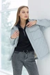 Жіноча демісезонна куртка з плащівки з утеплювачем синтепон Seventeen L-XL Сірий (2000000176406) - изображение 5