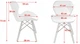Крісло Jumi Scandinavian Design 73х46 см Black - зображення 4