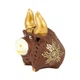 Фигурка гипсовая Netsuke Бычок Золотые рожки Золотое солнце Ручная Роспись 5,5x5,7x4 см Коричневый (25509) - изображение 8