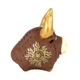 Фигурка гипсовая Netsuke Бычок Золотые рожки Золотое солнце Ручная Роспись 5,5x5,7x4 см Коричневый (25509) - изображение 10