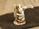 Статуэтка Крыса с кукурузой Netsuke charm Гипс 5x3x3 см (00754) - изображение 3