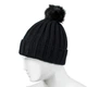 Шапка бини с помпоном Beani'qe Fur Bob Weal One size Чёрный (22862) - изображение 3