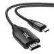 Кабель USB HOCO UA16 Type-C - HDMI (4K 2M) Чорний - изображение 1