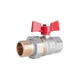 Кран шаровой "Американка" SD Plus 1" ВН прямой SD220NW25PN40 - изображение 1