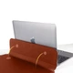 Чохол підставка для ноутбука з Еко-шкіри DDC Stand Sleeve для MacBook Air / Pro 13-14 Коричнева (DDC-TU04) - зображення 5