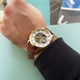 Мужские часы Forsining 8099 Brown-Gold-White (1059-0008) - изображение 9
