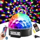 Светодиодный Диско шар c динамиками и mp3-проигрователем Magic Ball Bluetooth Music PRO + флешка и пульт - изображение 1