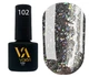 Гель-лак Valeri color №102 Темно-серый с голографическими блестками, 6 мл - изображение 1