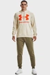 Чоловічий бежевий худий UA Rival Fleece Big Logo HD Under Armour XXL 1357093-279 - зображення 2