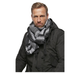 Шарф Арафатка, Brandit "Shemag Scarf" 110х110см. black-white. - зображення 3