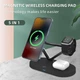 Док-станция JYD 5в1 Magnetic Wireless Charger для iPhone 13/12 MagSafe, Apple Watch, AirPods Pro, AirPods 2/3 black - изображение 9