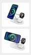 Док-станция JYD 5в1 Magnetic Wireless Charger для iPhone 13/12 MagSafe, Apple Watch, AirPods Pro, AirPods 2/3 - изображение 4
