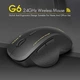 Ігрова бездротова комп'ютерна миша WIRELESS iMICE G6 1600 оптична для ноутбука та комп'ютера 4 кнопки USB Сіра - зображення 1