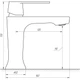 Смеситель для раковины Globus Lux Laguna GLA-0401-7-WHITE - изображение 4