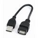 Дата кабель USB 2.0 AM/AF 0.15m Cablexpert (CCP-USB2-AMAF-0.15M) - зображення 1