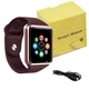 Розумний смарт годинник Smart Watch A1 Sim card, голосовbй вbrkbr, коричневі - зображення 1