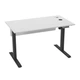 Стіл з регульованою висотою E-table UNIVERSAL 5021W - Білий / Чорні ніжки - изображение 1