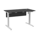 Стіл з регульованою висотою E-table UNIVERSAL 5019B - Чорний / Білі ніжки - изображение 3