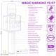 Мікрофон караоке Magic Karaoke YS-97 Срібний безпровідний 5в1 Функція Bluetooth Колонки Rec Фонограма Зміна голосу Дует Бас та Шумопоглинання 7 год роботи Пасивна мембрана Динаміки 2х7 Вт з Курсом по вокалу Новий з дефектом б/в - зображення 12