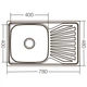 Мийка кухонна Zerix Z7848-08-180D (decor) (ZX1605) ( 16859 ) - зображення 2