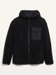 Куртка на молнии с капюшоном OLD NAVY из плюшевой шерпы 1159760257 (Черный, M) - изображение 4