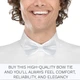 Бабочка Bow Tie House атласная белого цвета стандартная 10027 - изображение 5
