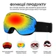 Лыжная маска VLT 25,4% VelaSport SnowBlade Безрамочные горнолыжные очки для сноуборда с Двумя линзами AntiFog Зеркальная Black&Coloured - изображение 4