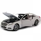 Колекційна металева машинка Мерседес-Бенц Mercedes-Benz S-класс 1:24 Біла WELLY Nex - зображення 2