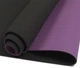 Килимок для йоги та фітнесу FitMagic TPE+TC 183/61cм/6 мм двошаровий чорний - фіолетовий - зображення 2