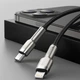 Кабель для зарядки телефона/ смартфона Baseus Type-C - Lightning 2 А 2 м Черный/ Серый (CATLJK-B01) - изображение 7