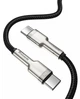 Кабель для зарядки телефона/ смартфона Baseus Type-C - Type-C 5 А 2 м Черный/ Серый (CATJK-D01) - изображение 3