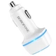 Зарядне автомобільне BOROFONE BZ14 Max (2USB 2.4A) Білий - зображення 1