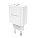 Зарядне мережеве BOROFONE BA55A Crown (PD + QC3.0) (1USB 3A 20W) Білий - изображение 1