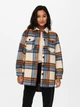 Куртка ONLY ONLDEENA-KAWI L/S CHECK SHACKET PNT S Бежевый 15235844-Oatmeal-Checks:Ariabian Spice/Honey Musta - изображение 1