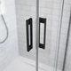 Бокова стінка Idea Black S1 750Lx2000 чорний/прозоре 387049-54-01L (TM Radaway) - изображение 4