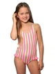 Полосатый сплошной купальник Keyzi Cute small R 146 Полосатый - изображение 1