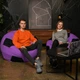 Кресло мешок Мяч Оксфорд размер Стандарт+ Студия Комфорта Фиолетовый + Черный - изображение 6