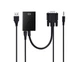 VGA на Hdmi кабель конвертер переходник преобразователь адаптер ВГА сигнала с аудио на Hdmi с внешним питанием VGA - HDMI VGA2HDMI ( VGA cable to HDMI ) - изображение 6