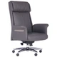 Крісло офісне Truman Grey 1220+80*800*870 Метал/Шкіра, колір Хром/сірий AMF - зображення 1