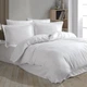 Евро комплект постільної білизни HOBBY Exclusive Sateen Diamond Cizgili білий 200*220 - зображення 4