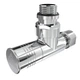 Кран для полотенцесушителя угловой Laris Обычный 1/2" - 1/2" 2шт (LX-4702) - изображение 2