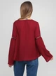 Демисезонная блуза Rut & Circle 1031-000429 S (37577S) Бордовый - изображение 2
