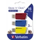 Флеш-накопитель Verbatim USB флеш накопичувач 3x16GB Store ъnъ Click Red/Blue/Yellow USB 3.2 (49306) - изображение 7