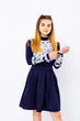 Блуза для дівчинки "Візерунок" Носи своє 134 Синій (p-2259-67320) - зображення 1