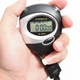 Електронний спортивний секундомір Sports STOPWATCH XL-5853 для бігу кросфіту легкої атлетики точність 0.01 секунда з таймером та сигналом Чорний з сірим - зображення 1
