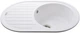 Кухонная мойка гранит GLOBUS LUX Ohara 770х500 белый - изображение 4