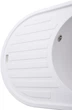 Кухонная мойка гранит GLOBUS LUX Ohara 770х500 белый - изображение 5