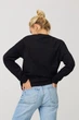 Світшот жіночий oversize /no flis/ L Чорний (BSWB30018) - изображение 3